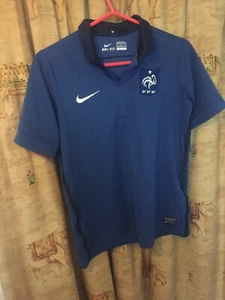 Bin NIKE SPORTSWEAR FFF BLAUES POLOSHIRT 12-13 Jahre Frankreich - Bild 1 von 4