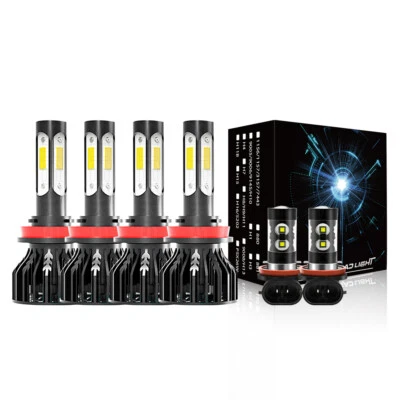 For Infiniti EX35 2008-2010 2011 2012 6000K LED Headlight + Fog Light Bulbs 6X - Image 1 of 4