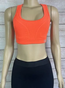 FILA Sport  Womens Orange Running Sport Bra Size S - Picture 1 of 6