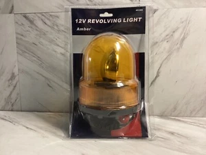 12V DREHBARES GELBES LICHT BEACON DREHBARE AUTOLAMPE NOTMAGNET #40366 - Bild 1 von 6