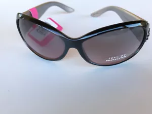 Gafas de sol vintage para damas Riviera 100 % protección UV diseño floral plateado - Imagen 1 de 4
