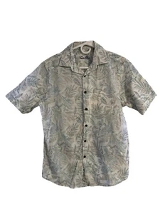 Camisa de manga corta Tasso Elba hawaiana para hombre pequeña tropical con botones - Imagen 1 de 10
