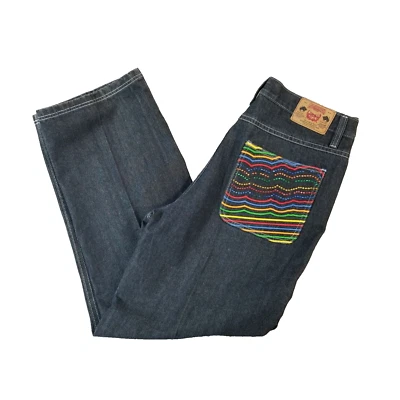 Platinum Gear Jeans men's 40 x 34 Loose baggy hip hop urban blue denim pants - Imagem 1 de 4