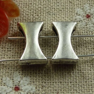Free Ship 120 pcs tibetan silver nice spacers 14x9mm L-1390 (for bracelets ) - Picture 1 of 4