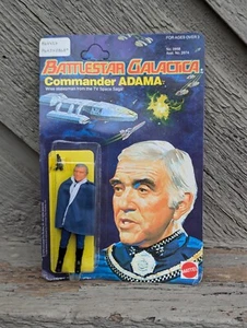 Battlestar Galactica COMMANDER ADAMA 1978 Carded Figure Mattel MOC Unpunched - Picture 1 of 4