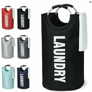 Neu Wäschetonne groß Pop Up faltbar Waschkorb Tasche Aufbewahrung faltbar Korb - Bild 1 von 10