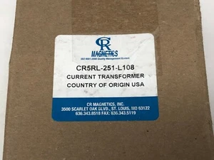 CR Magnetics CR5RL-251-L108 Ratio 250:5A Metering Class Current Transformer - Picture 1 of 4