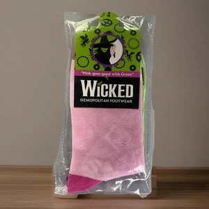 Wicked Broadway musical rosa va bene con calze verdi calzature Ozmopolitan nuove - Foto 1 di 2