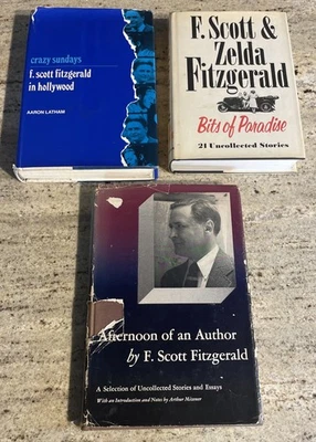 Lot (3) F. Scott Fitzgerald Books - Bits of Paradise, Crazy Sundays & Stories HC Foto 1 de 4