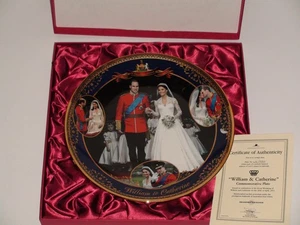 RARE William & Catherine Bradford Exchange Commemorative Plate Only 2,011 Plates - Picture 1 of 8
