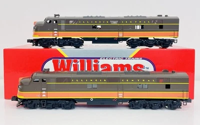 Williams O Illinois Central E7 Diesel Powered & Dummy Locomotive Set E7-206 LN - Image 1 of 4