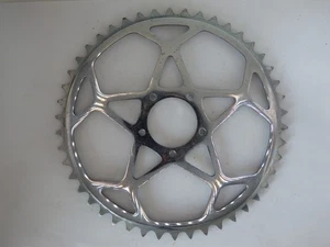 CHROME STEEL CHAINRING - 46T - 50.4 BCD - NOS - Picture 1 of 3