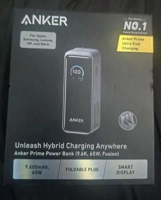 Banco de alimentación portátil Anker Prime 9600 mAh 65 W Fusion USB-C carga rápida Foto 1 de 4