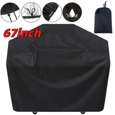BBQ Gas Grill Cover 67 Inch Barbecue Waterproof Outdoor Heavy Duty UV Protection - Image 1 of 4