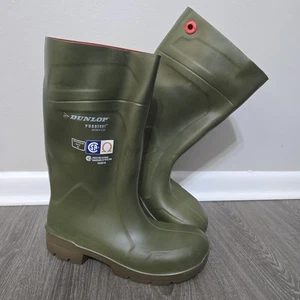 Botas de seguridad Dunlop Purofort FoodPro MultiGrip punta de acero verdes EE. UU. para hombre talla 12 - Imagen 1 de 18