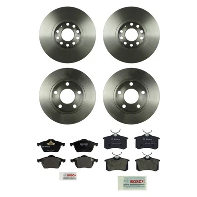 For Volkswagen Passat 99 QuietCast Premium Front & Rear Brake Kit w Organic Pads Foto 1 de 4