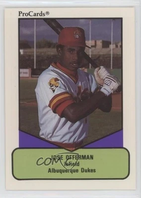1990 ProCards AAA Future Stars Jose Offerman #75 Rookie RC - Image 1 of 2
