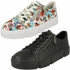 Damen Sneakers Von Rieker Stylische Schnürschuhe N59L1 - Bild 1 von 19