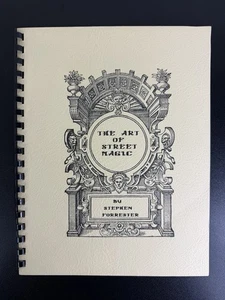 The Art of Street Magic SIGNED by Stephen Forrester - Limited Edition - Kreskin - Bild 1 von 9