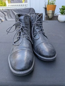 Rockport Herren Echtleder Dunkelgrau Reißverschluss Spitze Stiefeletten US Größe 10,5 - Bild 1 von 17