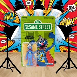 123 Sesame Street (Sesamstraße) ReAction Actionfigur Wave 03 Super Grover Grobi - Picture 1 of 5