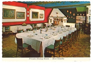 Postcard Rive Gauche Private Dining Room Georgetown Washington DC M St NW - Picture 1 of 2