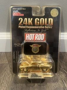 Racing Champions 1969 Chevrolet 24K Gold Plated Car Hot Rod 1998 Brandneu - Bild 1 von 2