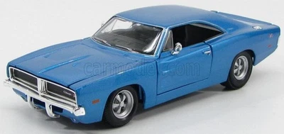 MODELLINO AUTO STATICO MAISTO DODGE CHARGER R/T 1969 BLU MODELLISMO SCALA 1/25 - Immagine 1 di 4