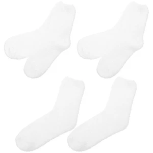  3 pares de calcetines mullidos de color liso para hombre difusos gruesos cálidos coral polar - Imagen 1 de 12