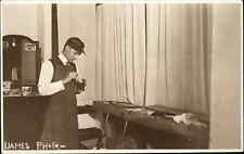 Photography Interest Man Developing Cyko Paper Redwood City CA 1915 RPPC WOW