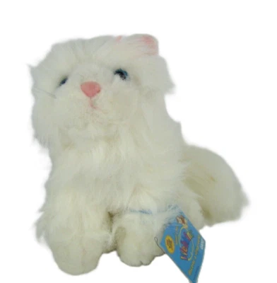 Webkinz Persian Cat HM110 Ganz New Sealed Code Plush Stuffed Animal White Bow - Image 1 of 4