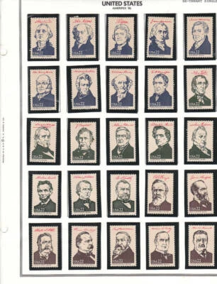 US Scott # 2216 - 2219 AMERIPEX 86 Presidents SS Set of Singles - Image 1 of 2