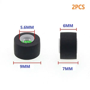 2pc New Pinch Roller for SONY WM-F69 WM-F73 WM-R2 TC-D3 WM-AF6 WM-AF79 9*6*1.5MM - Picture 1 of 12