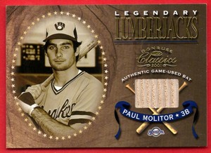 Paul Molitor 2001 Donruss Classics Legendary Lumberjacks #LL44