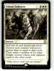 Valiant Endeavor Commander: Adventures in the Forgotten Realms Regular MTG - Picture 1 of 2