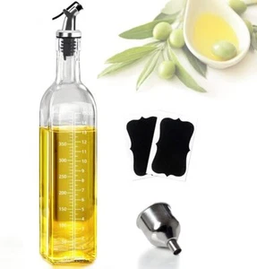 Olive Oil Dispenser , Vinegar and Olive Oil Bottle Dispenser 500 ml/17 oz, Oil B - Picture 1 of 6
