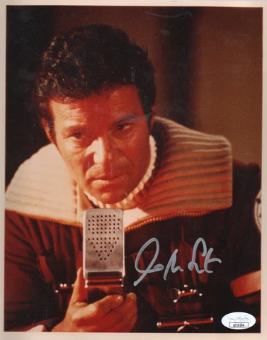 WILLIAM SHATNER Signed 10X8 Color "Star Trek -Admiral Kirk" Photo - JSA COA Cover