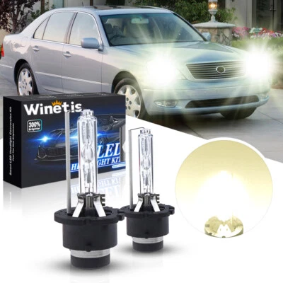 2x D2S 4300K White Headlight Bulb for Lexus LS430 2001-2003 With/HID Low Beam - Image 1 of 4