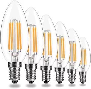 6x Youtob E14 C35 Lampadine LED Risparmio Energetico 35W Equivalenti Bianco Caldo 2700K - Foto 1 di 9