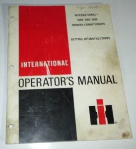 IH International 1490 1590 Mower Conditioner Operators Owners Manual ORIGINAL! - Picture 1 of 4