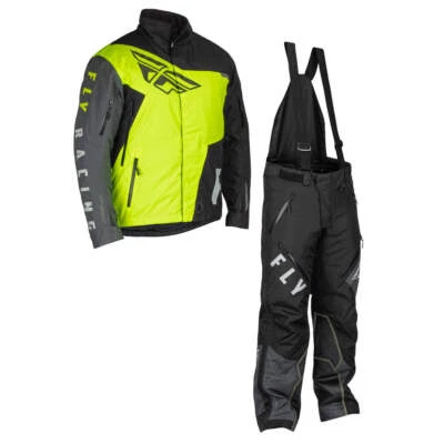 Fly Racing SNX Pro Snowbike Jacket/Bib Combo - Hi-Vis/Black - 2X-Large - Image 1 of 4