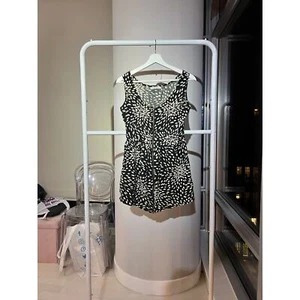 Lili ça me dit Black White Abstract Dot Print Dress - Picture 1 of 3