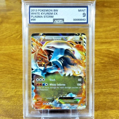Pokemon BW Plasma Storm White Kyurem EX 96/135 AGS Mint 9 Holo Rare 2013 - Image 1 of 2