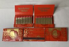Merry Christmas From Marlboro Lot Of 5 Matchbooks Matches Philip Morris Inc 1996