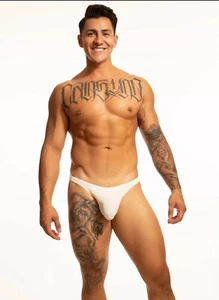 N2N Bodywear BB9 Little Beach Thong Ivory Size Medium - Picture 1 of 3