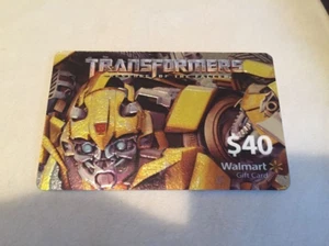 WALMART Transformers, Bumblebee ( 2009 ) Foil Gift Card ( $0 ) RARE - Picture 1 of 1