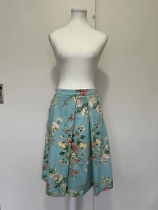 Laura Ashley skirt 6 blue florals cotton in Excellent condition item5 - Picture 1 of 12
