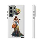 "Hippie Chick Groove" Phone Case – Retro Vibes and Musical Delight -Tough Cases