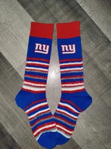 New York Giants Fuzzy Blend Stretch NFL Soft Crew Team Socks Medium - Picture 1 of 1