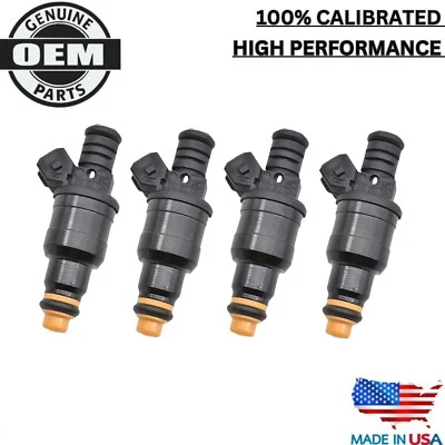 NEW OEM 4X Bosch Fuel Injectors 1985-1992 Volvo 740 2.3L I4 Naturally Aspirated - Image 1 of 4